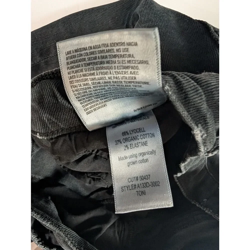 AGOLDE Jeans Womens 26 Black Toni‎ Skinny Ankle Jeans